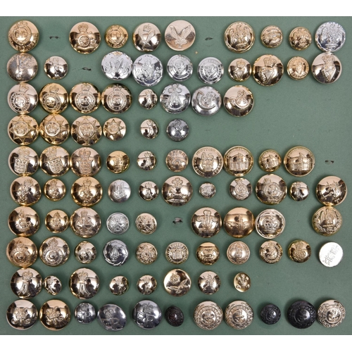 174 - 53 Staybrite buttons, tunic size, Regimental and Corps, including KC R. Dragoons, N Irish Horse (2),... 