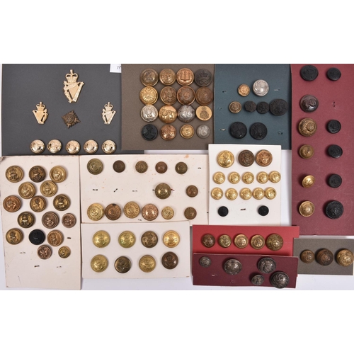 176 - 30 large Naval and R Marines buttons, including RNV (5), RNR (5), RNAS, RMA, RMLI (2) etc and 22 sma... 