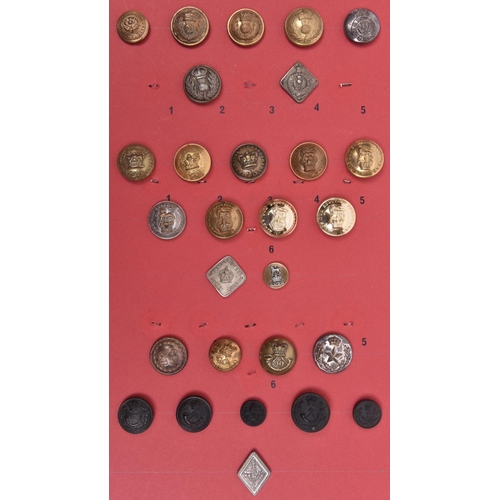 190 - 20 different large RSF, KOSB and Cameronians large buttons, including officers pre 1855 21st, tunic ... 