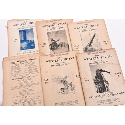 2 - “The Western Front: Drawings by Muirhead Bone”, 10 issues Dec 1916 to Oct 1917, each containing 20 p... 