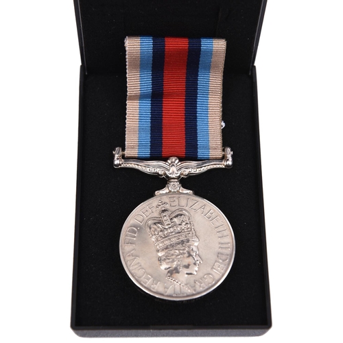 36 - Operational Service Medal 1999, Afghanistan ribbon, no clasp (Lt G.F Wright RN) GEF. Vendor states: ... 