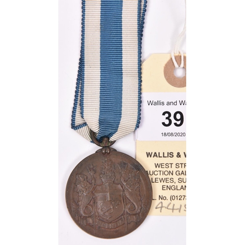 39 - Lloyds medal for Meritorious Service, bronze 4th type, an un-named specimen. VF  £160-180