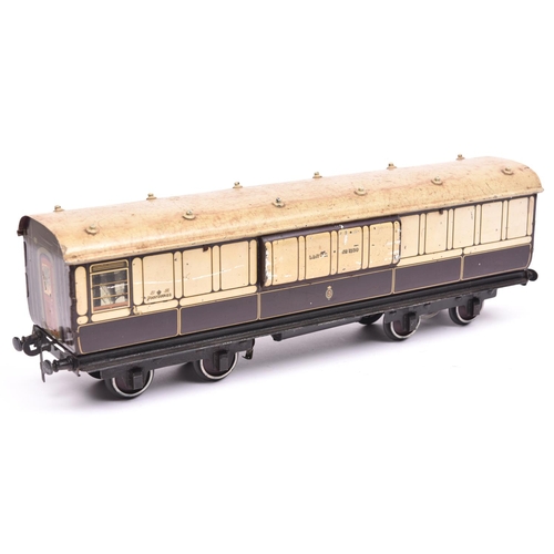 108 - A Gauge One railway Carette LNWR Royal Mail TPO coach. Travelling Post Office van, 1339, in litho pr... 