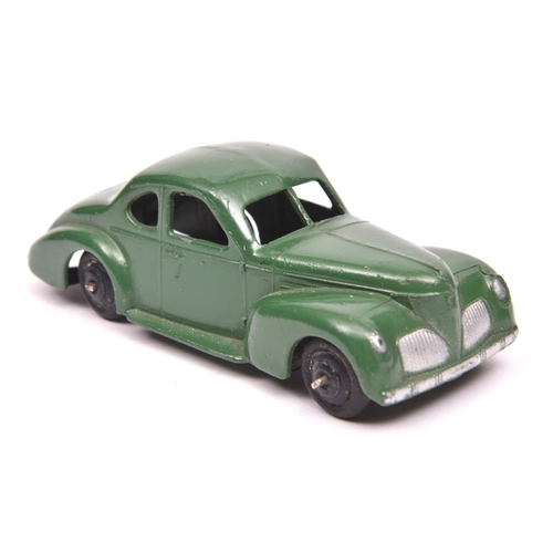 398 - Dinky Toys 39 Series Studebaker State Commander (39f). An example in dark green with black ridged wh... 