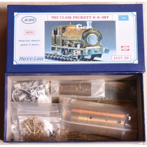 62 - An O Gauge 7mm railway MMR Mercian unconstructed brass and white metal kit for a OX1 Class Peckett 0... 