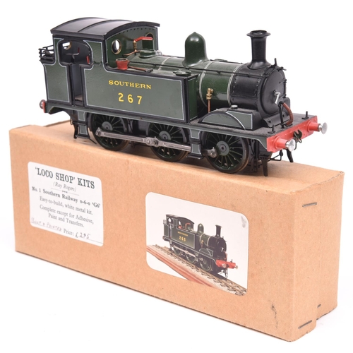 69 - An O gauge railway 7mm finescale kit built SR Class G6 0-6-0T locomotive, 267, for 2 rail running. C... 