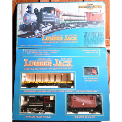 75 - A Bachmann Big Haulers G Scale Lumber Jack train set (90017). Comprising; a Coal Creek Lumber Compan... 