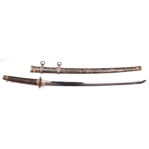 331 - A WWII Japanese naval officer’s katana, blade 26