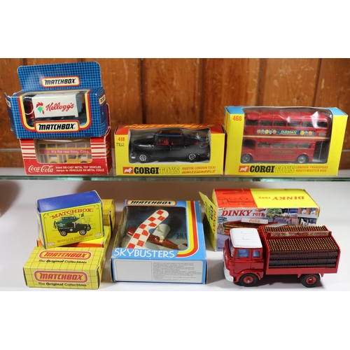 44 - Quantity of various makes. 2 Corgi Toys. London Transport Routemaster Bus (468). In red L.T. livery,... 