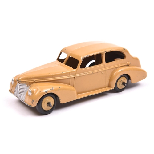 Dinky Toys 39 Series Oldsmobile 6 sedan (39b). A scarce example in tan ...