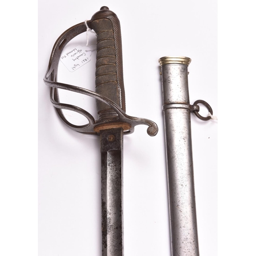 145 - An Edward VII 1822 pattern Light Cavalry officer’s sword, fullered blade 34½” etched with panels of ... 