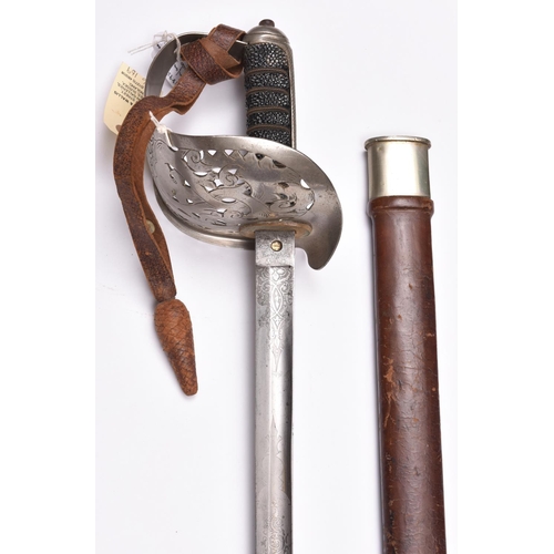 151 - A scarce Edward VIII 1897 pattern Infantry officer’s sword, the Victorian blade 33”, etched with scr... 