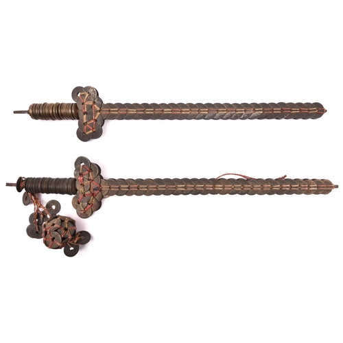 18 - 2 Chinese coin swords, 19