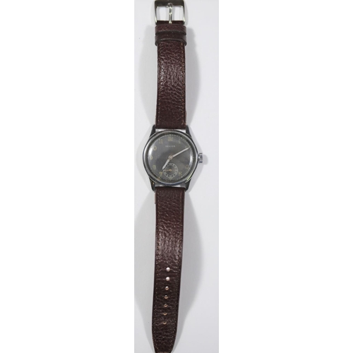 68 - DH marked Helios wristwatch. Serial D 1616 H.  Stainless steel case with polished finish, 33mm witho... 