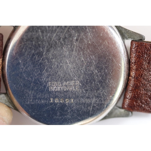 73 - Felco wristwatch. Plated case, almost all plating removed from midcase, bezel pitted and worn, 33mm ... 