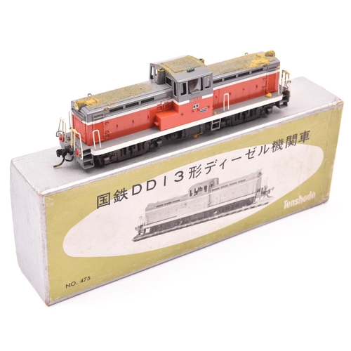 11 - A Tenshodo, Japan, HO gauge Japanese National Railways locomotive (No.475). A well detailed brass mo... 