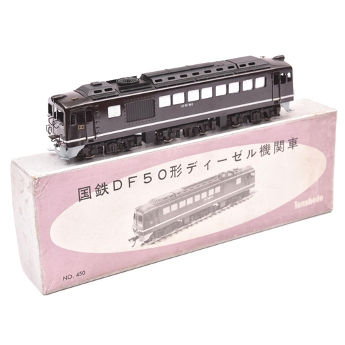 12 - A Tenshodo, Japan, HO gauge Japanese National Railways locomotive (No.450). A well detailed brass mo... 