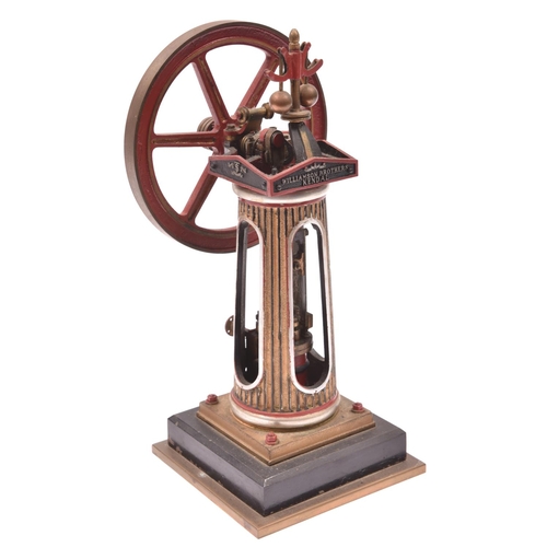 37 - A Stuart Models Williamson Column Engine. Constructed from brass and aluminium castings. Based on a ... 