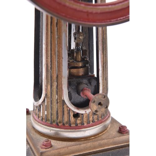 37 - A Stuart Models Williamson Column Engine. Constructed from brass and aluminium castings. Based on a ... 