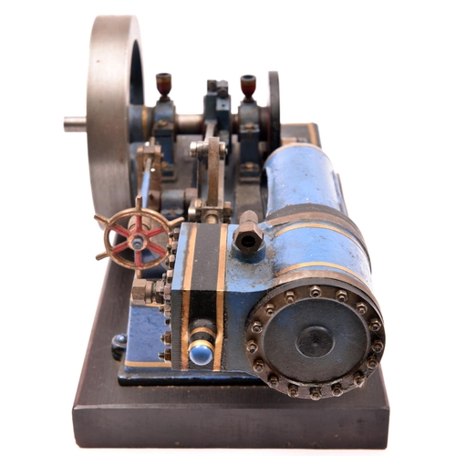 38 - A substantial Single Cylinder Horizontal Engine. A well constructed and detailed model constructed f... 