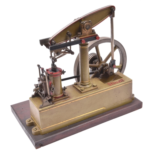 40 - A Stuart Models Beam Engine. A well constructed and detailed single cylinder steam engine constructe... 