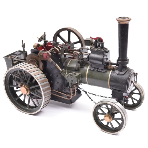 41 - A 'Minnie' Traction Engine in one inch scale. Built from castings with some issues which would need ... 