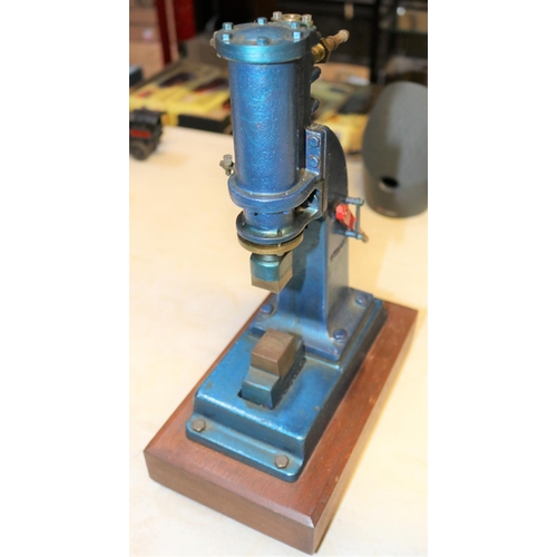 32 - A Stuart Models Steam Hammer. A well constructed and detailed model with one inch cylinder, drain co... 