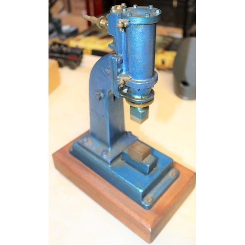 32 - A Stuart Models Steam Hammer. A well constructed and detailed model with one inch cylinder, drain co... 