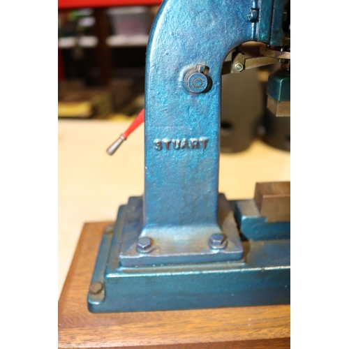 32 - A Stuart Models Steam Hammer. A well constructed and detailed model with one inch cylinder, drain co... 