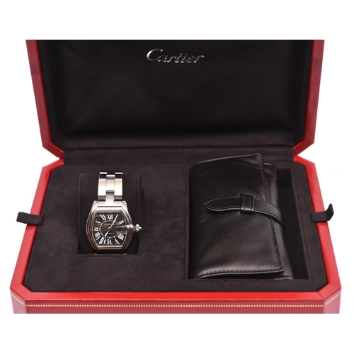 101 - A Cartier Roadster Automatic watch with automatic self winding mechanism. Stainless steel case and b... 