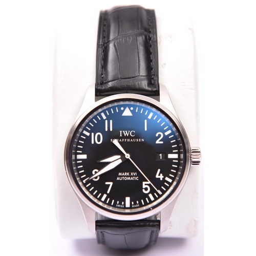 127 - An IWC Schaffhausen Mark XVI Automatic watch with automatic self winding mechanism. With stainless s... 