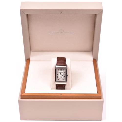 129 - A Jaeger Le Coultre Reverso Automatic watch with automatic self winding mechanism. With stainless st... 