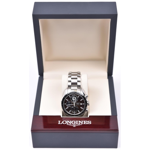 138 - A Longines Grande Vitesse Automatic watch with automatic self winding mechanism. Stainless steel cas... 