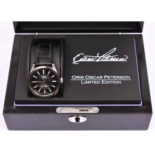 171 - An Oris Oscar Peterson Automatic watch with automatic self winding mechanism. Limited edition (311/1... 