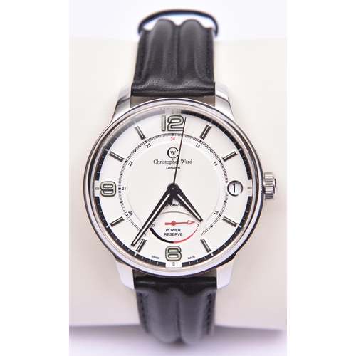 217 - A Christopher Ward C90 Beckett's Power Reserve watch with automatic self winding mechanism. 24 jewel... 