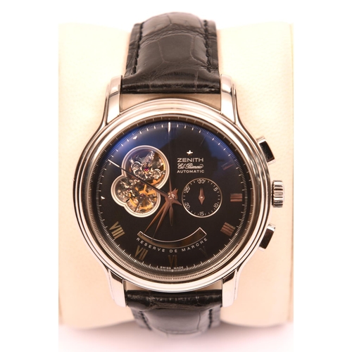 223 - A Zenith El Primero Automatic Chronomaster watch with automatic self winding mechanism. With stainle... 