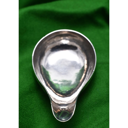 39 - A silver Victorian pouring dish. Indistinct London hallmark. 70g. GC, some wear. £30-50