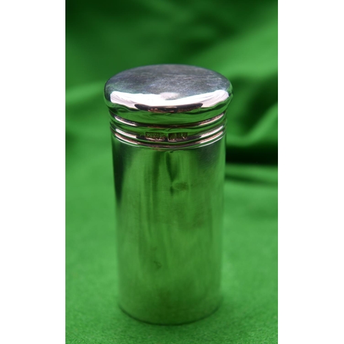 45 - A small silver posy vase with removable base. Hallmarked London 1914, 'Fs. Ltd' for Finnigans Ltd. M... 