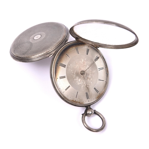 73 - 4x watches. A Stauffer key wound pocket watch. Engraved and silvered face with Roman numerals. Movem... 