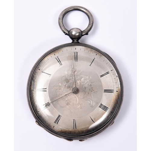 73 - 4x watches. A Stauffer key wound pocket watch. Engraved and silvered face with Roman numerals. Movem... 