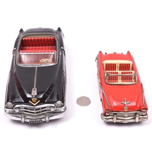 109 - 2 Tinplate vehicles. A Japanese ALPS Tinplate Friction Powered 1950 Cadillac Series 62 Convertible. ... 