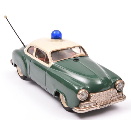 118 - Schuco Electro Alarm-Car 5340 Tinplate 2 Door Saloon. An early 1960's European style POLICE car in '... 