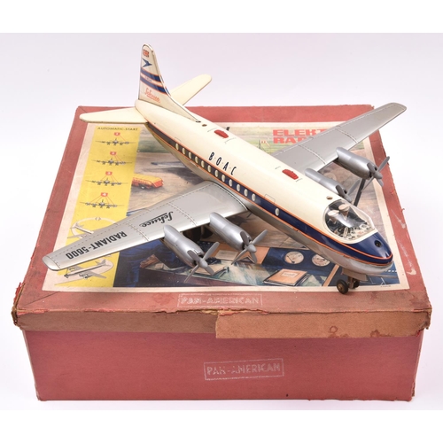 124 - An Impressively large Schuco 'Radiant-5600' tinplate battery powered model of a 1950's B.O.A.C. Vick... 