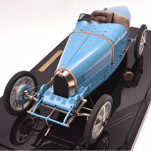 146 - A fine scale Art Collection Model of a Bugatti Type 35 G.P. De Lyon 1924 2-Seater Sports Car. Made o... 