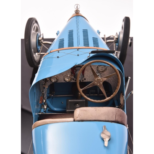 146 - A fine scale Art Collection Model of a Bugatti Type 35 G.P. De Lyon 1924 2-Seater Sports Car. Made o... 