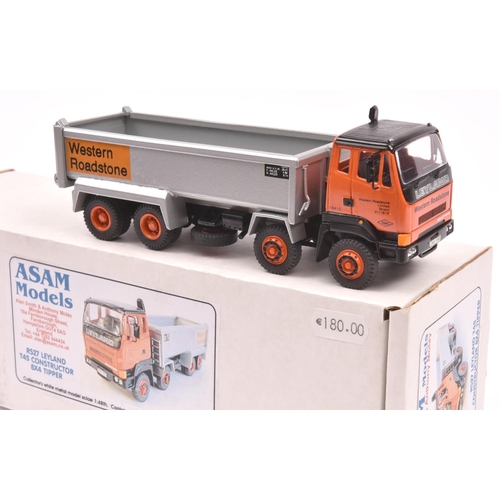 282 - A Limited Issue ASAM Models RS27 Leyland T45 Constructor 8x4 Tipper Truck. In Western Roadstone oran... 