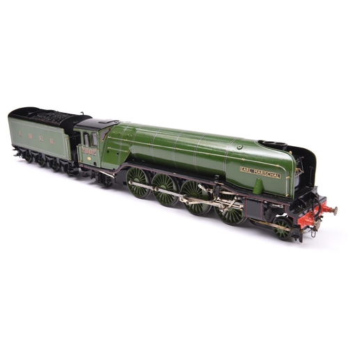 41 - A finescale O gauge kitbuilt model of an LNER Class P2 2-8-2 Mikado tender locomotive, Earl Marischa... 