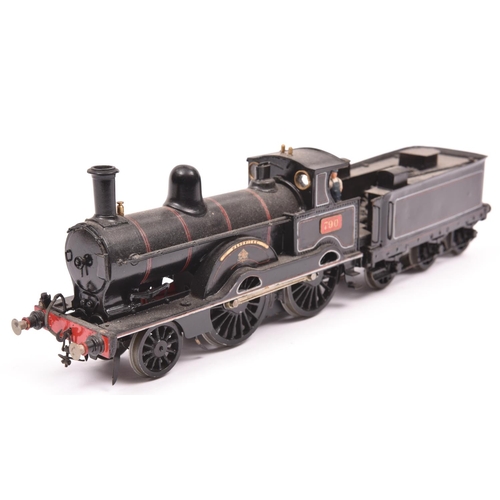 47 - A finescale O gauge kitbuilt model of a LNWR Improved Precedent Class 2-4-0 tender locomotive, Hardw... 