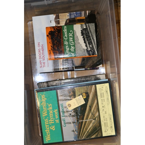 60 - 30 Plus Transport Books. Most railway with a few bus related. Published by Strathwood, OPC, Pendrago... 