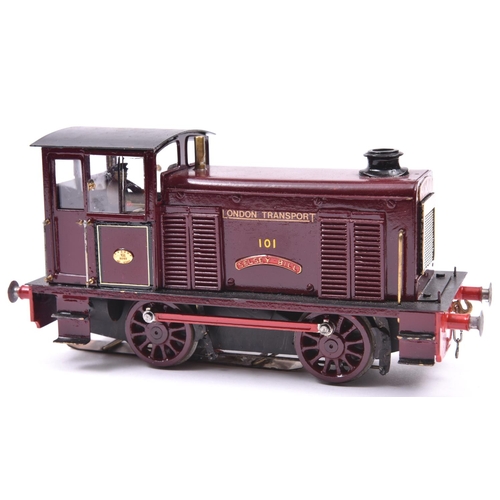 29 - A finescale O gauge kitbuilt brass model of an LT Hunslet 0-4-0 diesel locomotive, Selsey Bill 101, ... 